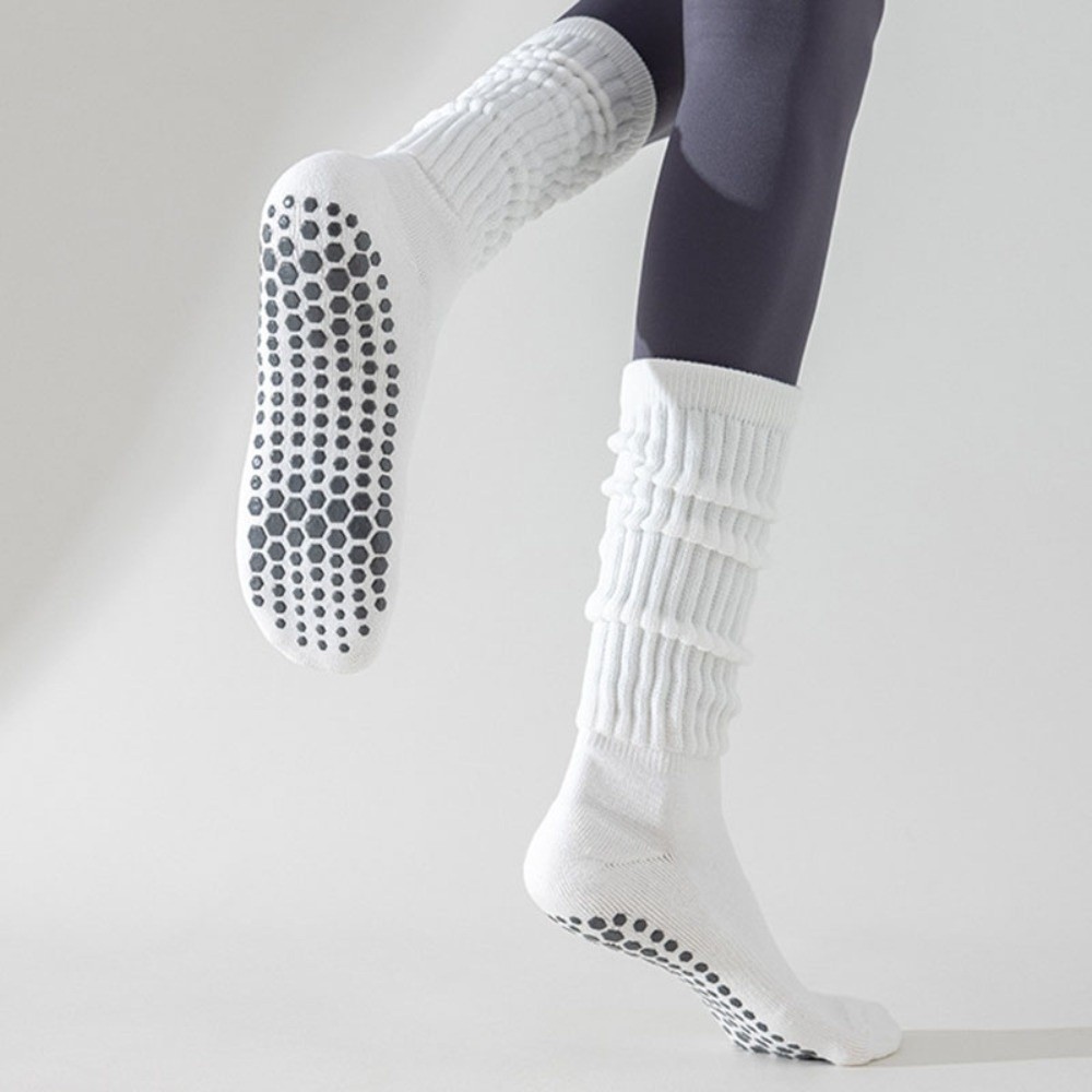 Pilates Yoga Footwear - 새로운 솔리드 컬러 요가 양말 실리콘
