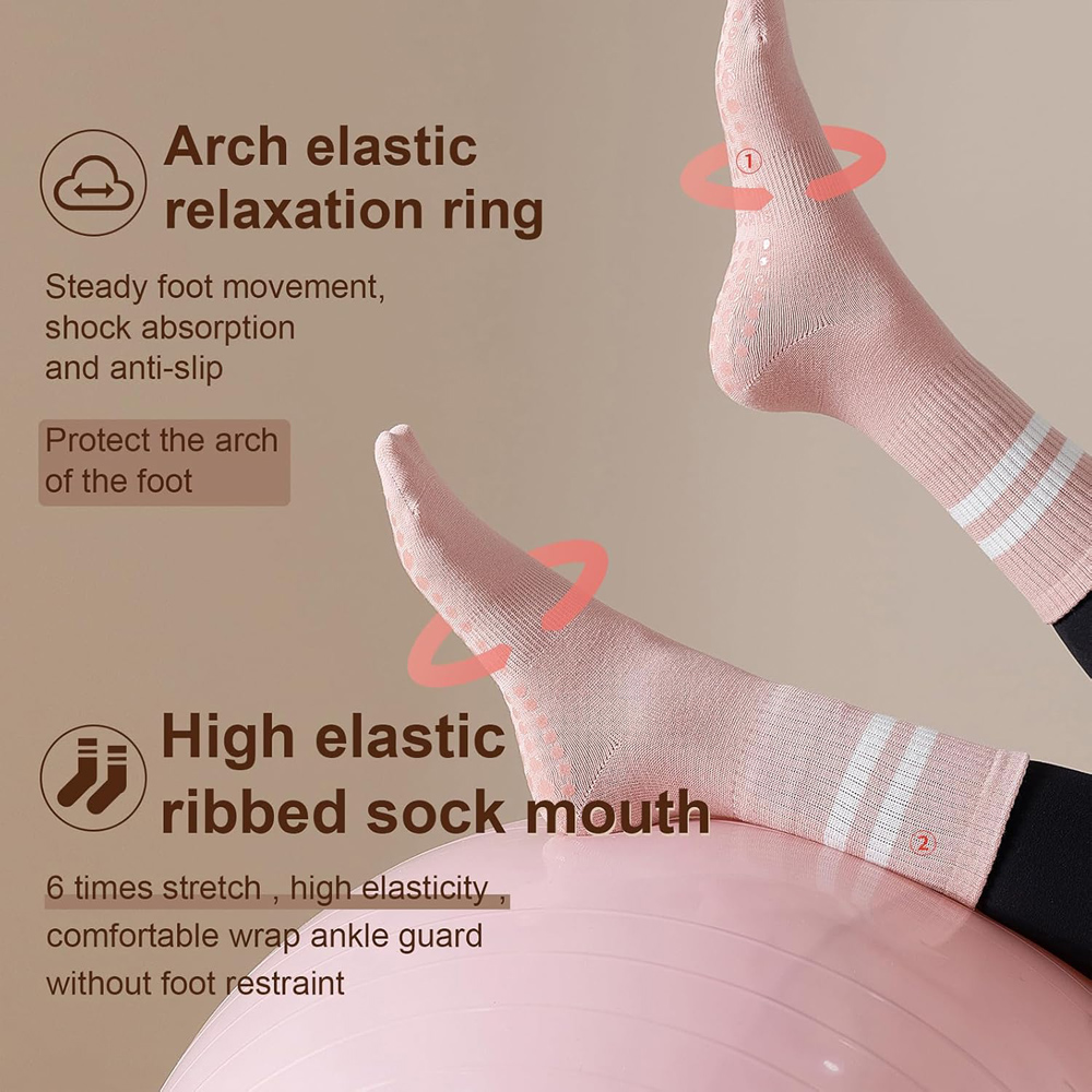 여성용 그립이 있는 요가 필라테스 양말, 바레, 발레, - Pilates Yoga And Barre 리뷰 및 가격